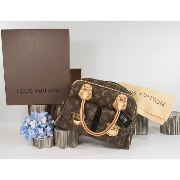 *SOLD* Louis Vuitton Monogram Manhattan PM Satchel - Picture 8 of 12